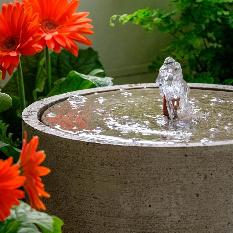 August Grove® Evita Concrete Fountain & Reviews Wayfair